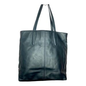 Tumi Black Leather Tote Bag with Dust Bag